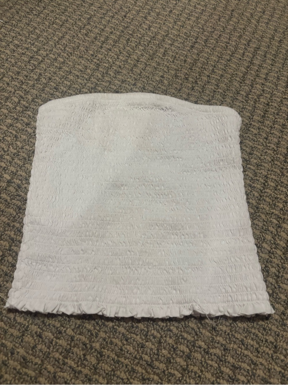 White Smocked Tube top